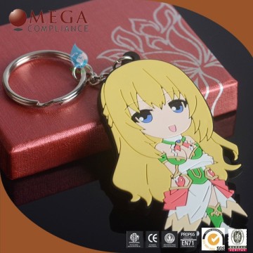 promotional gift custom pvc keychain