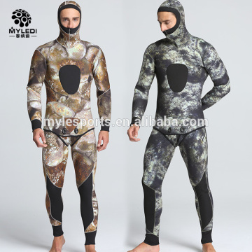 High Quality 5mm Waterproof Neoprene diving yellow wetsuits neoprene printting wetsuit