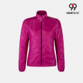 Chaqueta ligera plegable con cuello alto para mujer