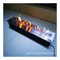 Intelligent 13 Litre Remote Control Bioethanol Fireplace - Silver Indoor Decor