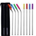 100% Food Grade Silicone Tip Straw Case Opvouwbaar