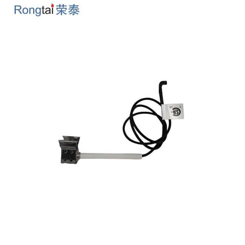 Ceramic spark plug ignition electrode needle