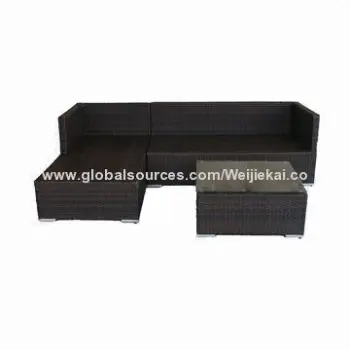 Outdoor rattan sofa set, TUV certified