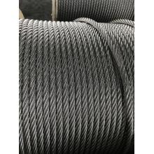 ROPE DE TIRE D&#39;ACIER INOXEUX 19X7 NON ROTATION EN12385