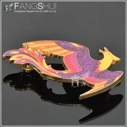 blink phoenix shaped lapel pin