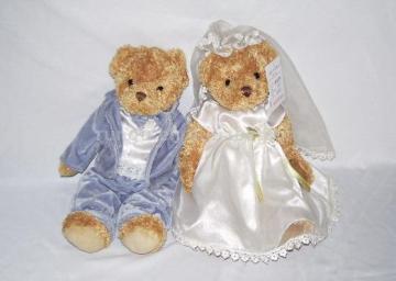 bear couple wedding toys