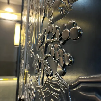 Turkish Safety Steel Aluminum Wooden Exterior Security Armored Door
