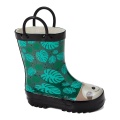 الجملة لامعة القرش المطبوعة الأطفال Gumboots ليوم تمطر