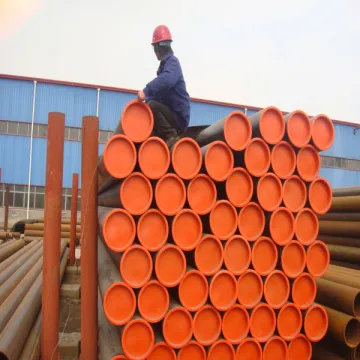 Q235B welded steel pipes plastic capped