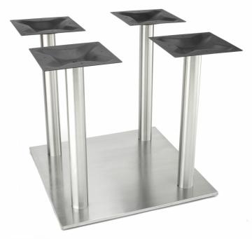 Round Square kitchen brushed stainless steel table base