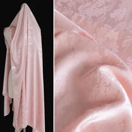 Retro Jacquard Two-tone Cheongsam Satin Fabric