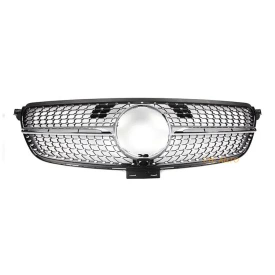 X292 Front Diamond Style Auto Replacement Parts - Black Grilles for Mercedes Benz GLE Class 2016-2018