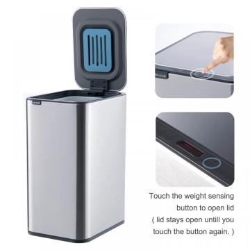 Jah Touchless Rectangle Motion Sensor Trash CAN