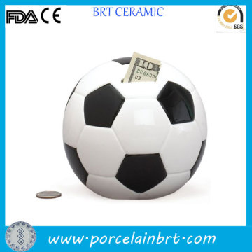 Wholesale ceramic football Money Box