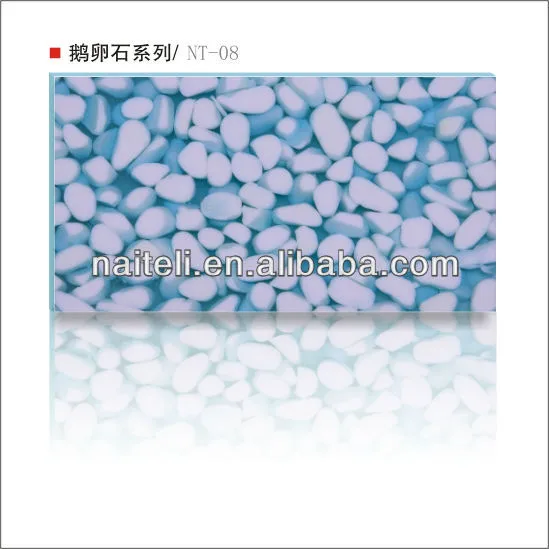 Artificial Pebble Tile Translucent River Stone