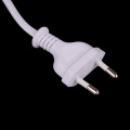 NEW 2-Prong Power cord White 1.5M EU European Port AC Power Cord Cable Slim Power Cable for most printer&laptop adapters