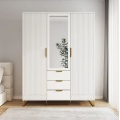 Armoire à 3 portes avec miroir