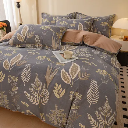 Flowing Flower Branches four-piece bedding set