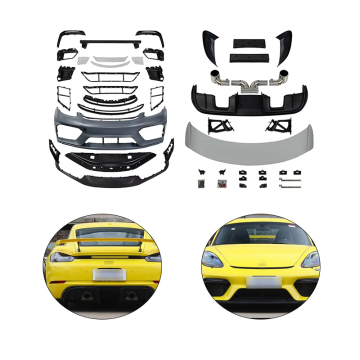 718 GT4 Style Deprade Front Bumper Body Kit untuk Porsche 718 Cayman Boxster