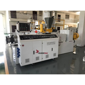 PVC conical twin screw extruder