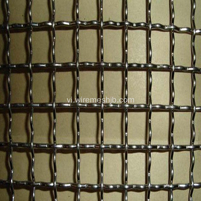 Crimped Wire Mesh với vật liệu thép không gỉ