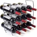 3 Tier Stackable Cabinet Wine Organizer Storage Rack