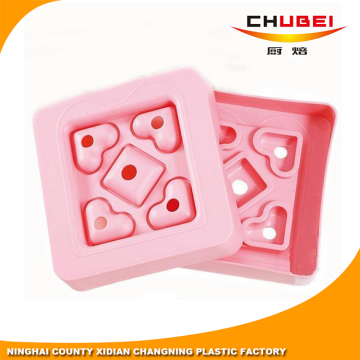 Food Grade Heart Shape Plastic Sandwich Cutter for Kids