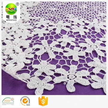 2026 100% polyester yarn net chemical lace embroidery fabric