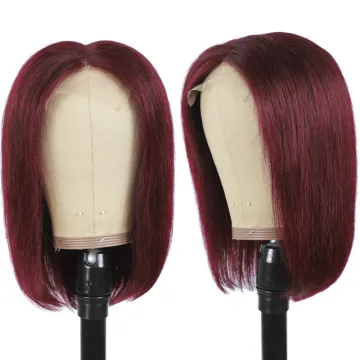 X-TRESS Direct Factory Sale 100% Human Hair Wig Short Wig With 4*4 Lace Front Brazilian Hair Wig For Black Women Human Hair