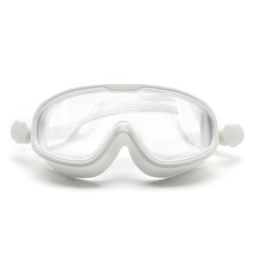 Polarized Silicone Swimming Goggles with Large Frame for Eye Protection