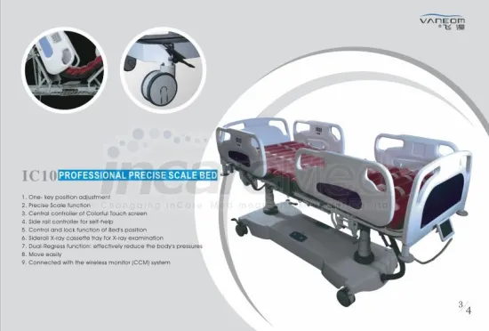 IC10 Professional Weighing Scale ICU Bed