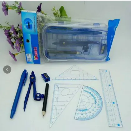 Math Set WB688: Compasses, Protractor, and Ruler for Geometry and Drawing