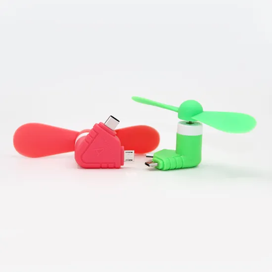 Yijiashishang Portable Summer Cooling Fan 2 in 1 USB Mini Phone Fan for Android Micro usb and iPhone
