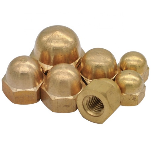Brass Hexagon Dome Nuts