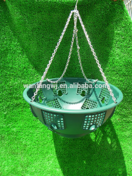 Hanging Flowerpot in Plastic and Metal