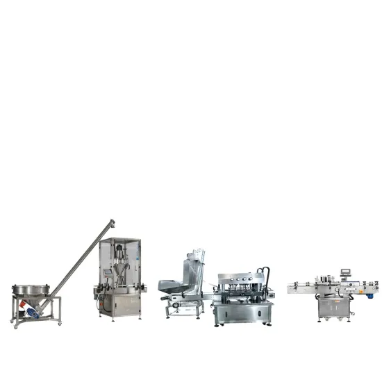 High-Speed Fully Automatic Packaging Line: 1-100g Powder Filling, Capping, and Sealing Machine
