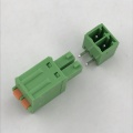 3.81mm pitch 2pin spring PCB plug-in terminal block