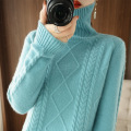 Damen -Baumwollkabel -Strickpullover