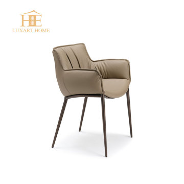 2025 Hot Sale Natural Leather Lazy Chair for Living Room