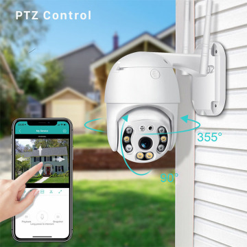 Best 1080P PTZ WIFI Camera - Long Range Outdoor 2MP Security IP Camera with HD Motion Detection and Two-Way Audio