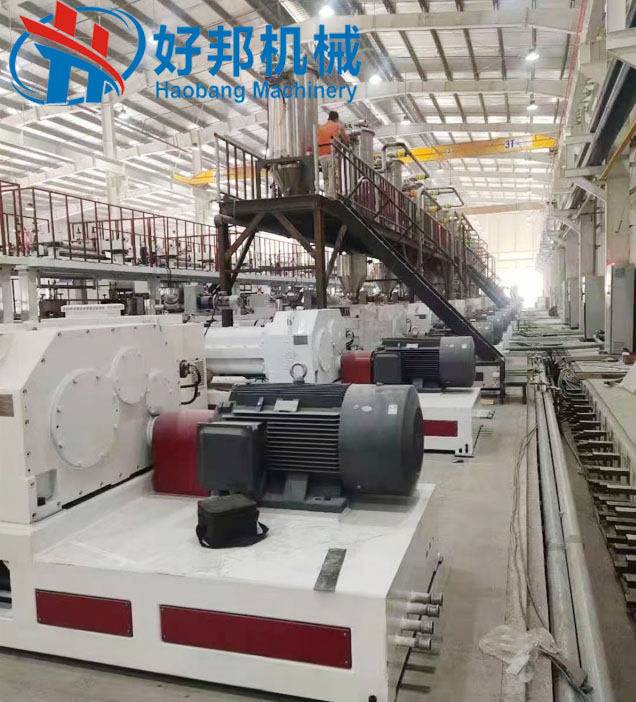 Professional SPC floor plant production machine project