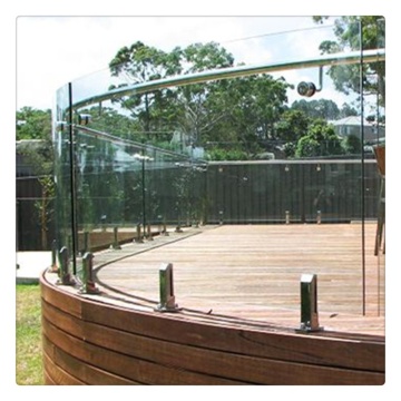 10mm 12mm Tinted Curved Tempered Glass For Handrail