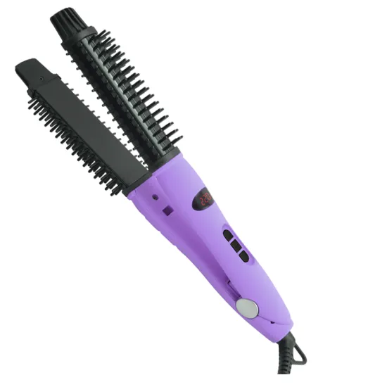 Ionic Professional High-Temperature 210°C LED Ceramic Hair Straightening Brush - AC 100V-240V
