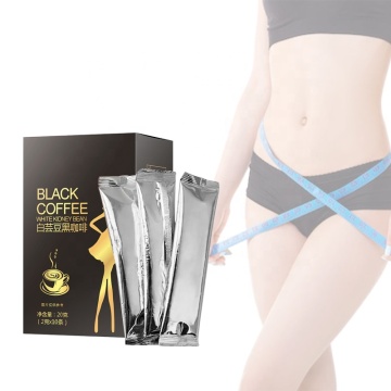 Private Label Natural Sugar Free Blocking Absorption Weight Loss White Kidney Bean Coffee Powder Slimming Coffee Powder