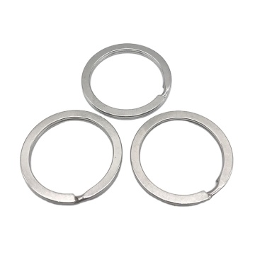 Wholesale Metal Round Edge Style Keyring 30mm Steel Split Rings