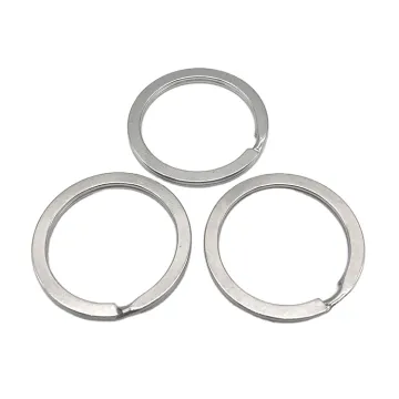 Wholesale Metal Round Edge Style Keyring 30mm Steel Split Rings