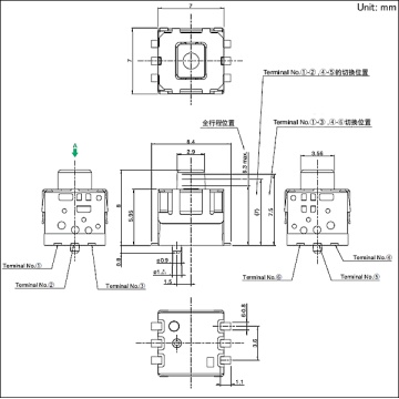 Spej series push switch