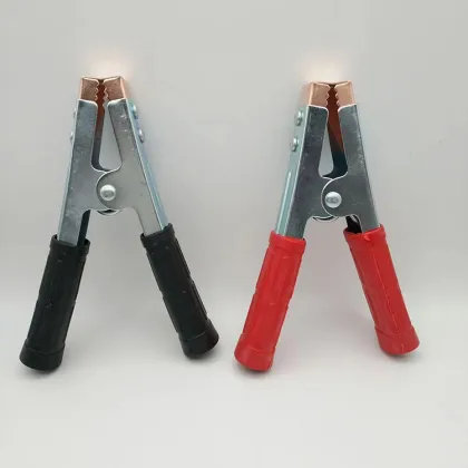 Large Insulated Car Battery Crocodile Clip - 100amp Alligator Clamps