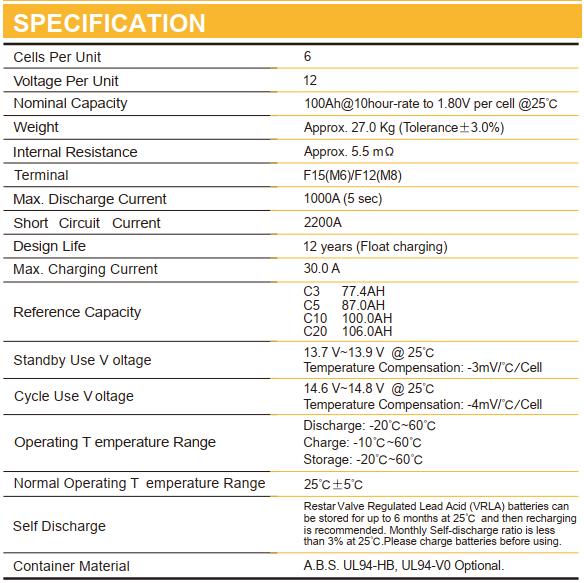 100AH AGM-1