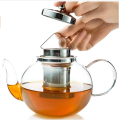 custom borosilicate glass large luxury heat resistant tea set teapot